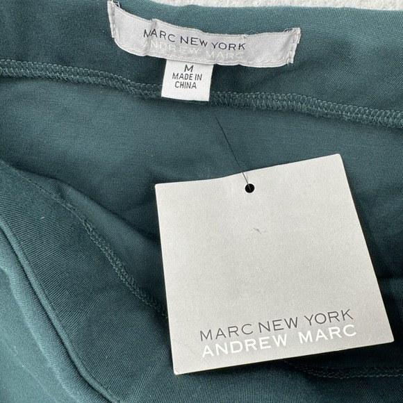 NWT Marc New York Skirt Womens Medium Green Faux Wrap Buckle Stretch Pencil - Picture 3 of 9